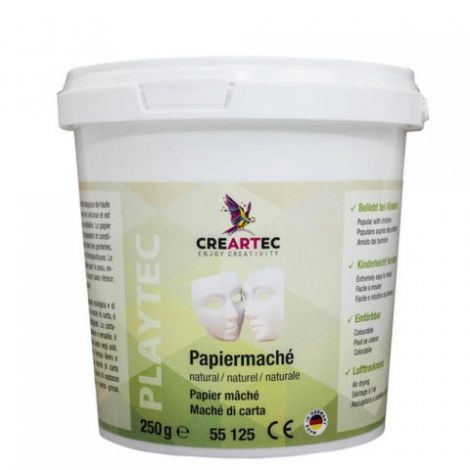 Masa papierowa Papier Mache Creartec Natural 250g